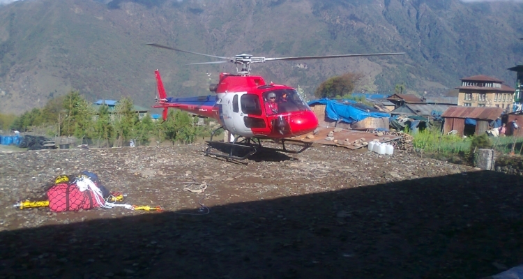 Everest base camp helicopter landing tour Itinerary